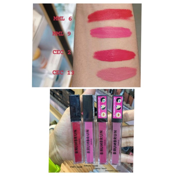 Lipstik Melted matte & Lip cheek eye Brunbrun