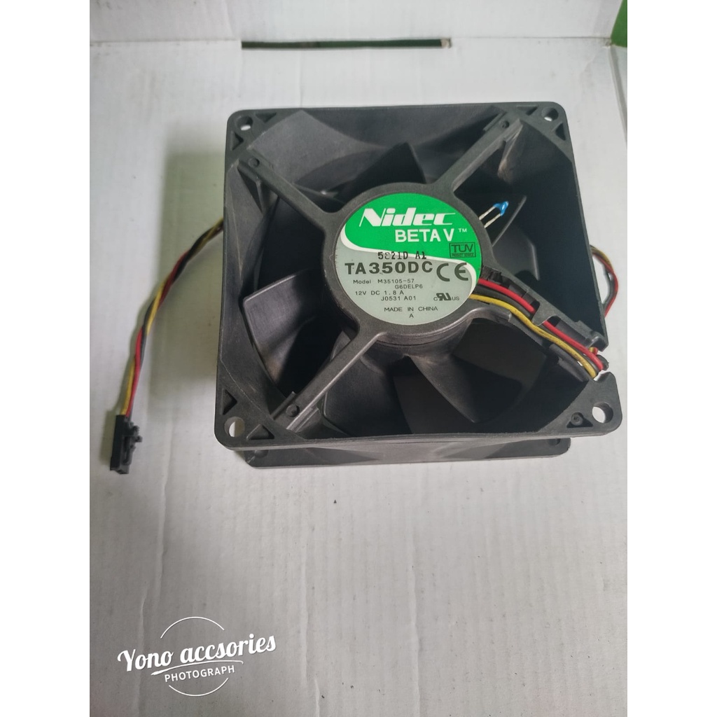 FAN 9CM NIDEC BETA V M35105-57 DC.12V 1.8A 3PIN TEBAL 4CM | ORI