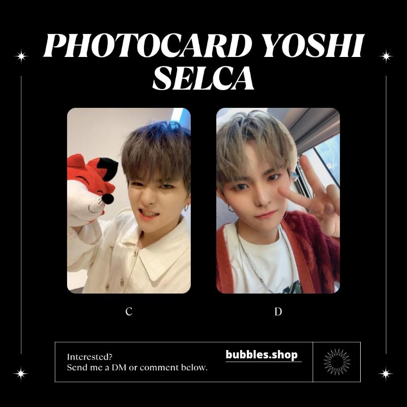 PHOTOCARD UNOFFICIAL YOSHI TREASURE SELCA