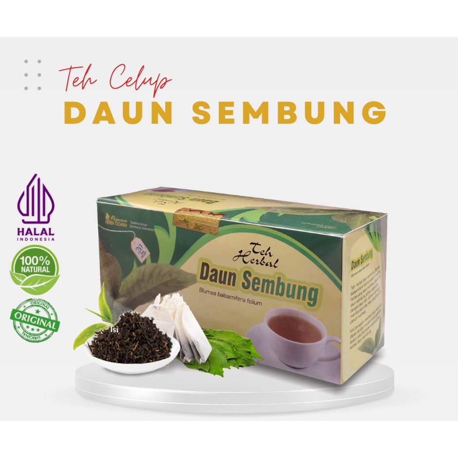 

Tazakka Teh Celup Daun Sembung Herbal Tea Bag 20 Kantong Minuman Membantu Menyehatkan pada Penderita Ginjal lambung Halal BPOM