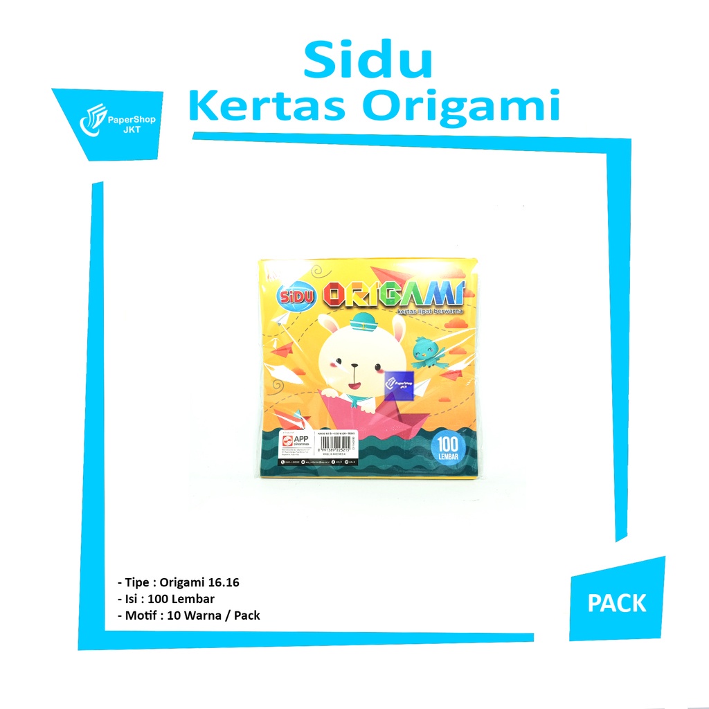 

SIDU - Origami Paper 16 x 16 Cm - Pack