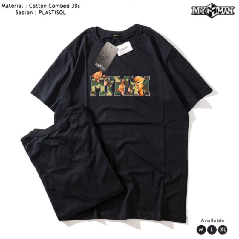 t shirt my man black pria original distro