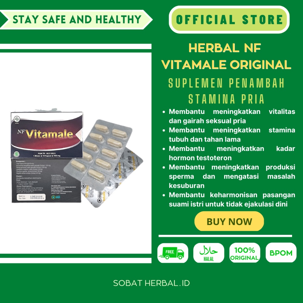 (BISA COD) 10 KAPSUL TABLET NF VITAMLE HWI 100% ASLI ORIGINAL OBAT KUAT TAHAN LAMA SOLUSI SUAMI PERK