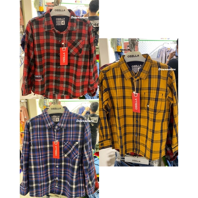 Osella Kids kemeja Lengan panjang anak laki-laki (4-16tahun)
