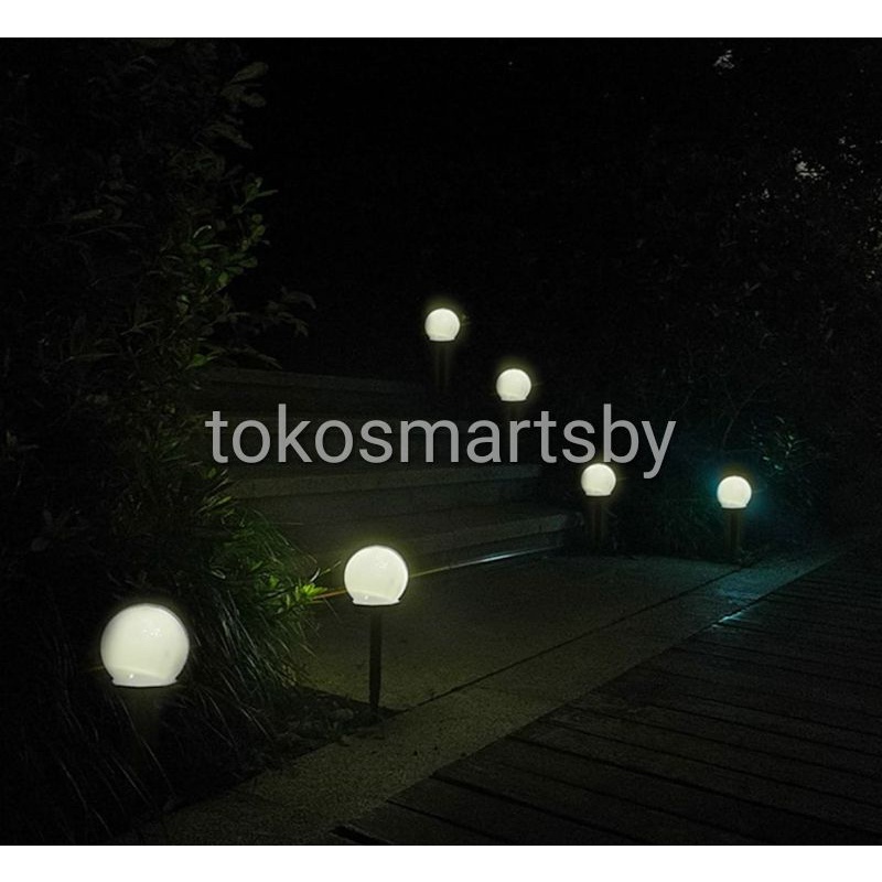 Lampu Taman Solar Tenaga Surya Lampu Taman Tancap Garden Lamp Bulat  Type 10591