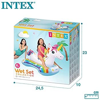 INTEX 57552 UNICORN RIDE ON POOL FLOAT - 1.63M X 86CM X 79CM