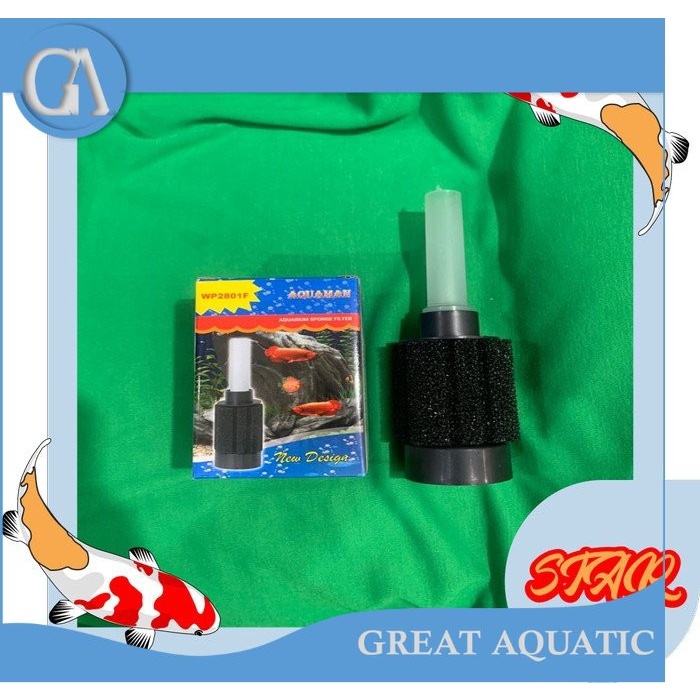 aquarium bio foam SPONGE FILTER AQUAMAN WP 2801 F