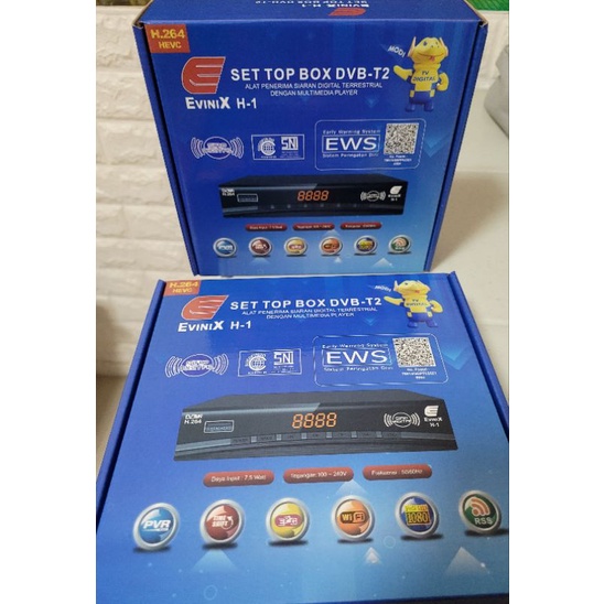SET TOP BOX EVINIX H-1 / Alat penerima siaran TV Digital