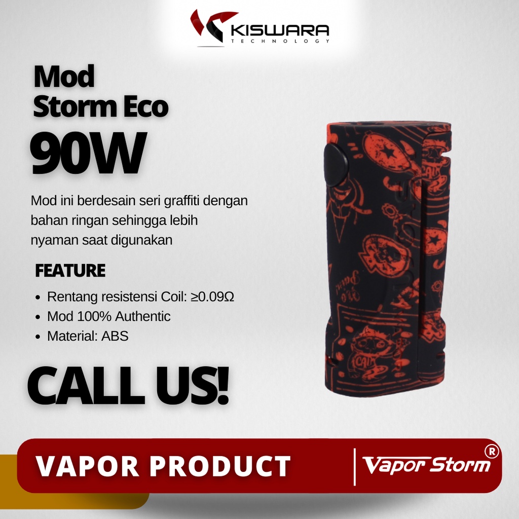 Vapor Storm Mod ECO VAPE ON BLACK Authentic