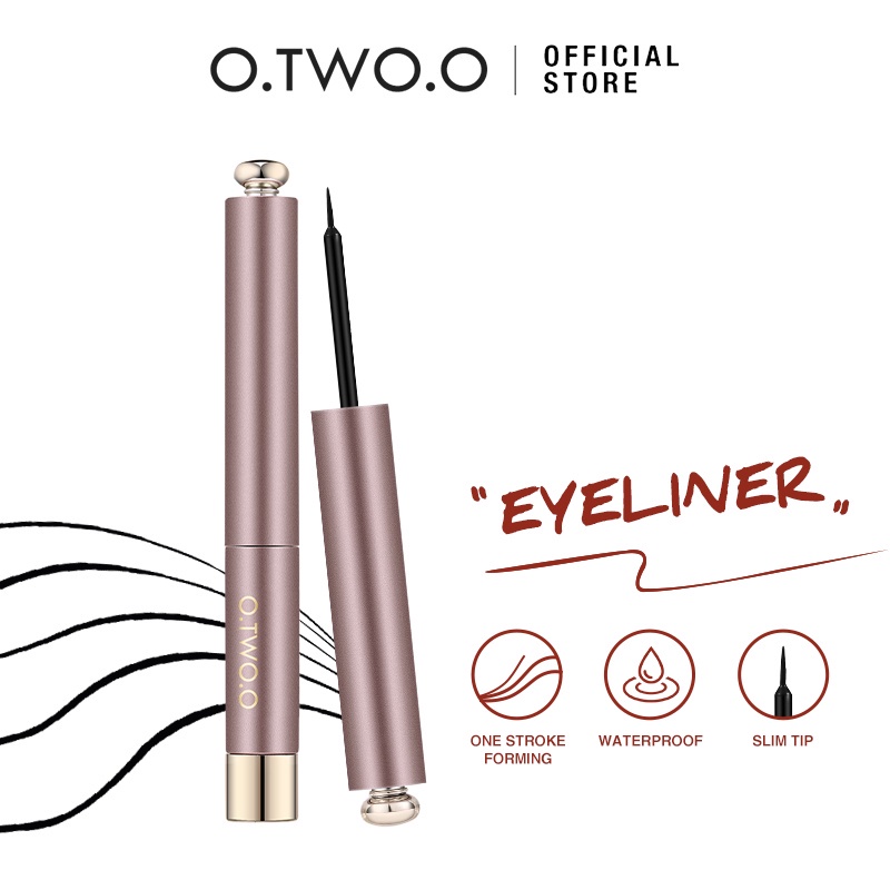 O.TWO.O Liquid Eyeliner Waterproof Long Lasting Eyeliner Pencil Black