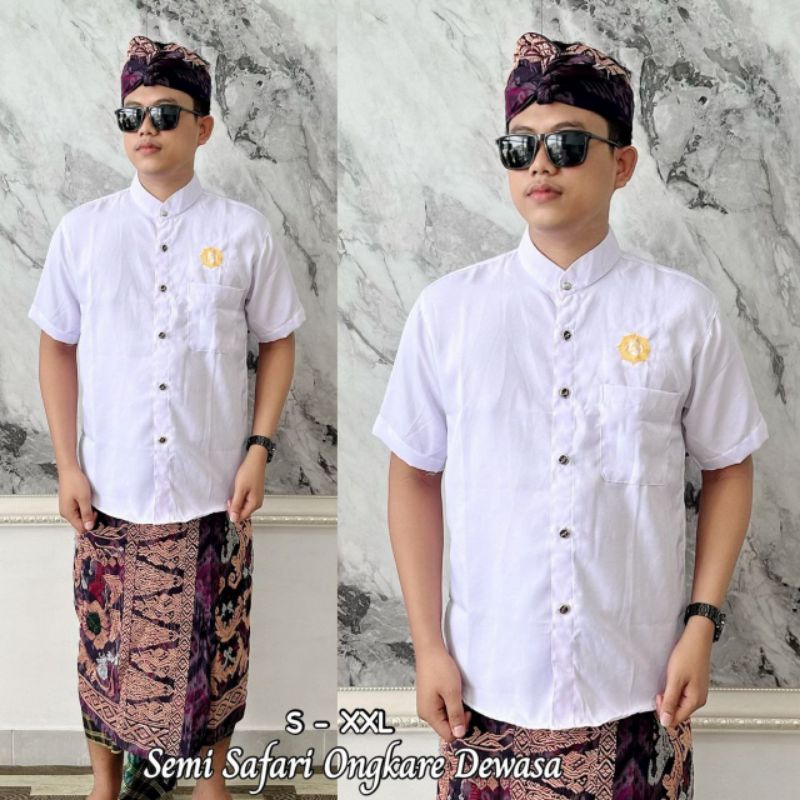 Baju Semi Safari Pria | baju adat pria Bali