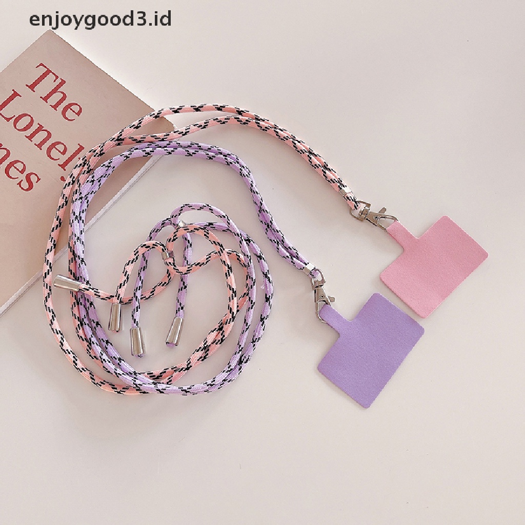 [Rready Stock] Universal Ponsel Lanyard Kartu Paking Kalung Dapat Disesuaikan Dilepas Diy Rantai Ponsel Gantung Kabel Aksesoris (ID)