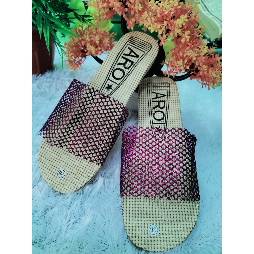 Sandal Wanita Slip On Sandal Wanita Selop jala