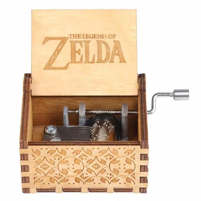 Kotak Musik Zelda Wooden Music Box Vintage Kado Mainan Unik