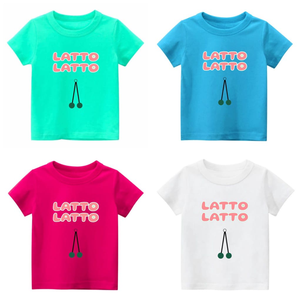 Hzl_outfit Baju Kaos Anak Anak Latto LT BAYAR DITEMPAT Kaos Baju Anak Latto