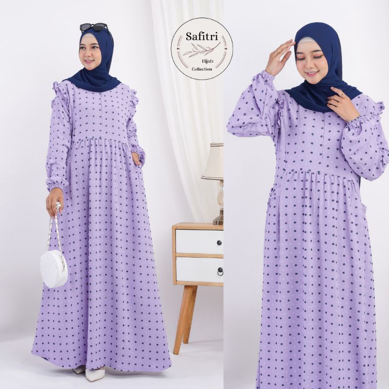 Gamis Crinkle Uragiri Terbaru Ori by Safitri Fashion