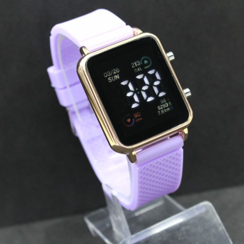 NEW JAM TANGAN WANITA CEWEK LED DIGITAL WATCH ELECTRO TALI SILICONE RUBBER TOP QUALITY JSS 3498