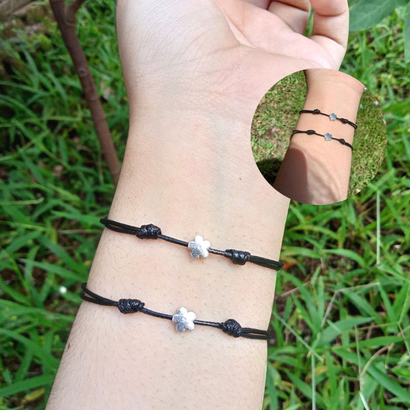 (2PCS) Couple Gelang Flower | Gelang persahabatan | Gelang Pasang