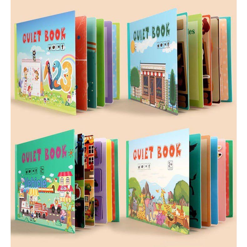 Mainan Edukasi - Quiet Book / Busy Book / Mainan Buku Kreatif Montessori / Mainan Bongkar Pasang