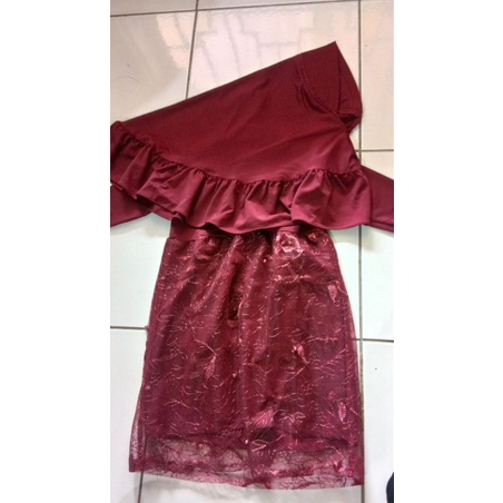 Ex kado gamis anak 1tahun brukat