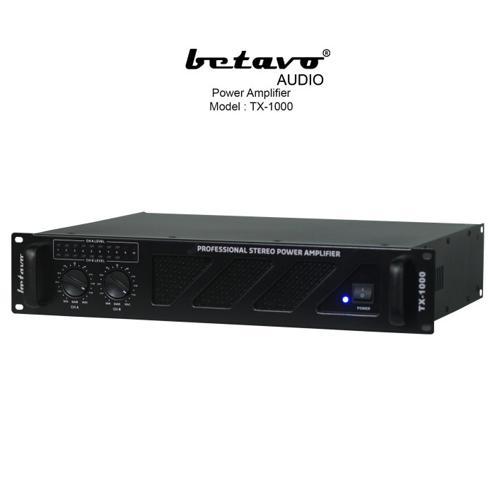 BETAVO AUDIO PROFESSIONAL POWER AMPLIFIER TX-1000