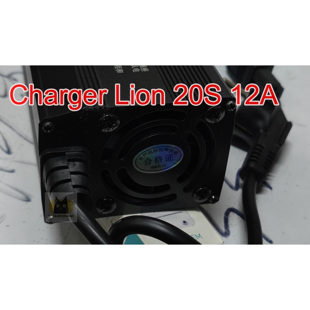 Charger Baterai Lithium Ion 12A IP67 motor listrik