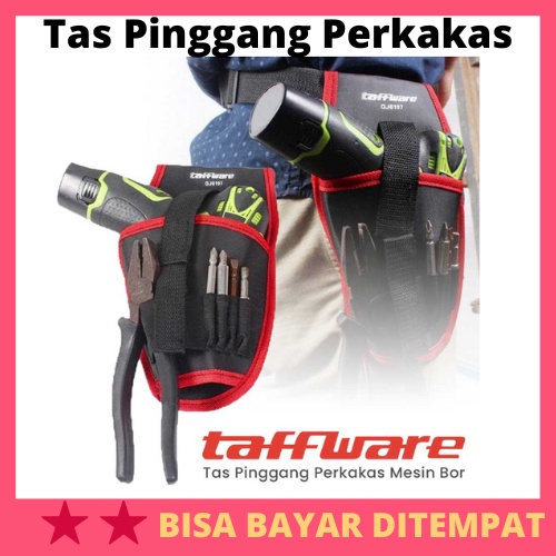 Tas Pinggang Perkakas Mesin Bor Tool Bag Fanny Pack / Tas Pinggang Perkakas Hardware Perkakas Alat T