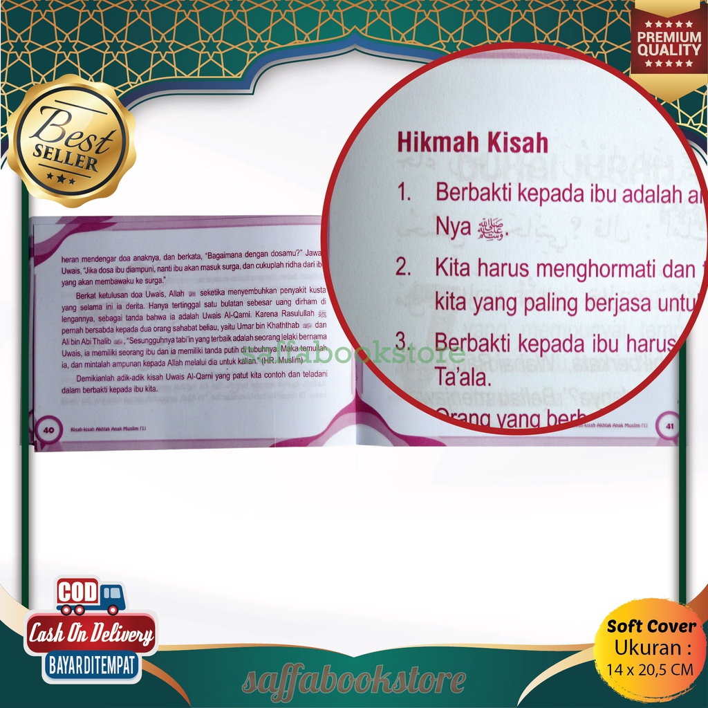 Buku Dongeng Anak Bergambar Kisah-kisah Akhlak Anak Muslim 1Set 3 Buku Penerbit Zamzam Group Buku An
