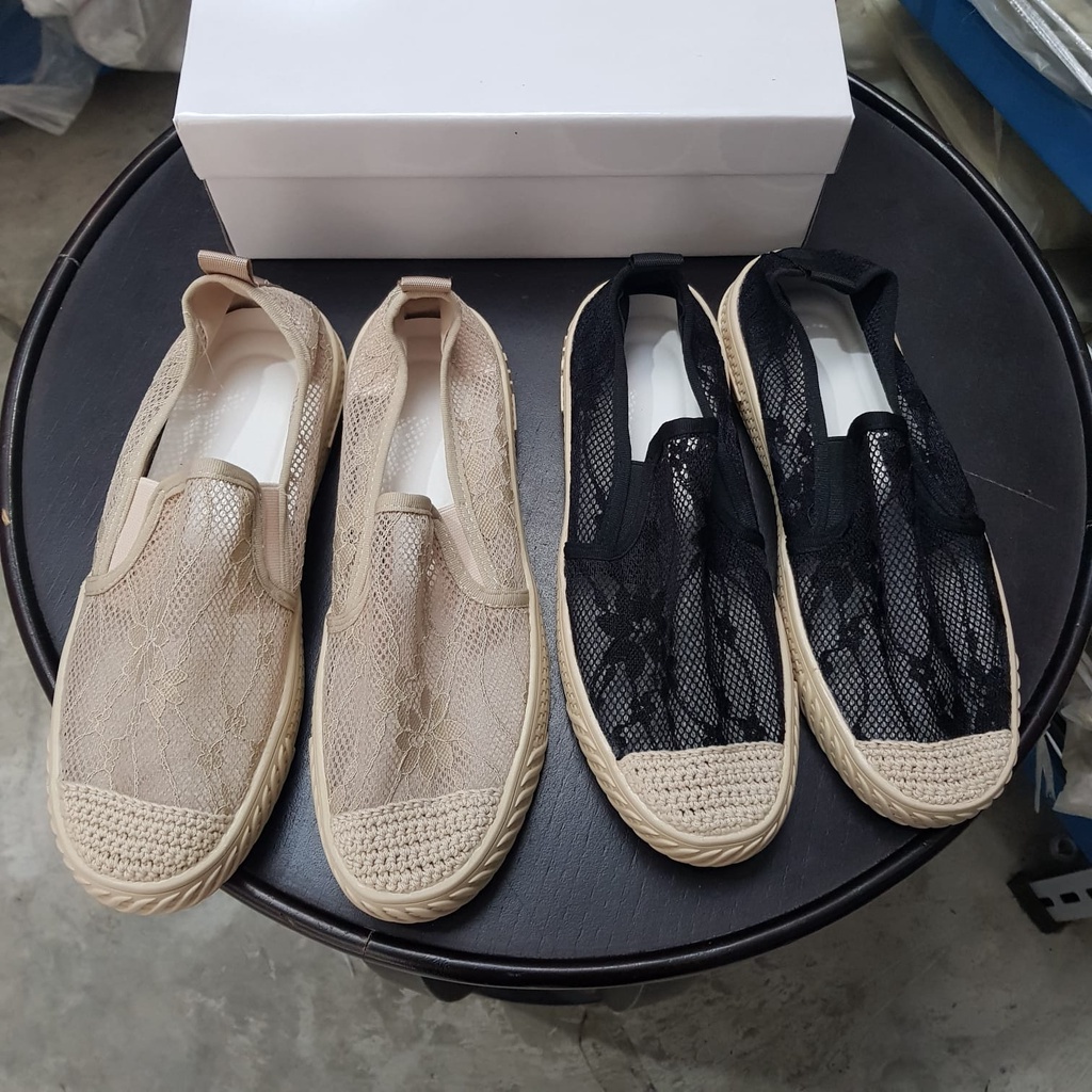 [✅BISA COD] 10110 ESPADRILLES MESH KLASIK (REAL PICTURE)