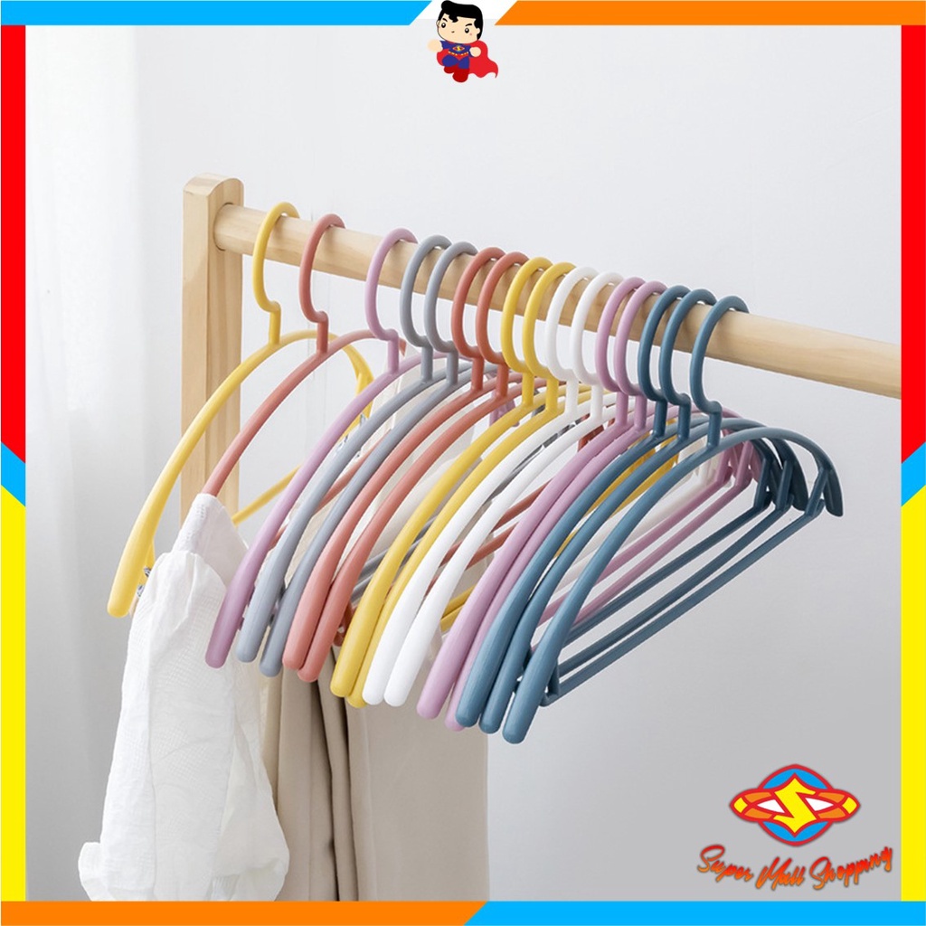 Jual Sms Hanger Plastik Setengah Lingkaran Gantungan Baju Warna Pastel Lucu Adjustable Hangers