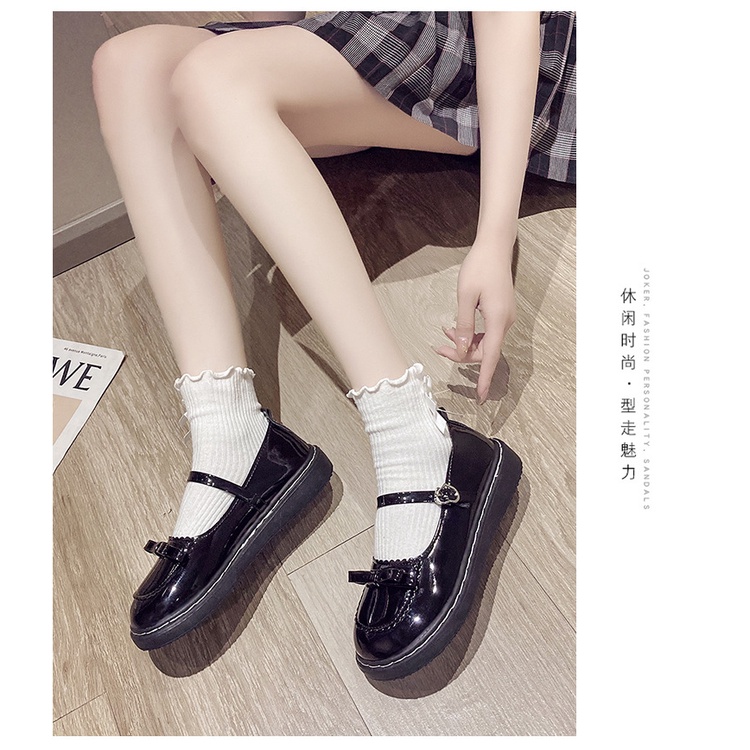 SW109 Sepatu Docmart Mary Jane Platform Shoes Sepatu korea jepang model wanita wedges santai aesthetic