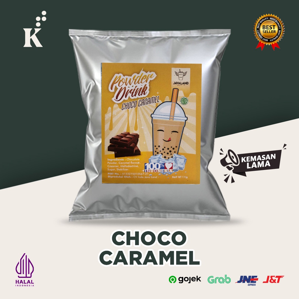 Bubuk Minuman Bubble Powder Drink Rasa Choco Caramel ORIGINAL Javaland 1 kg