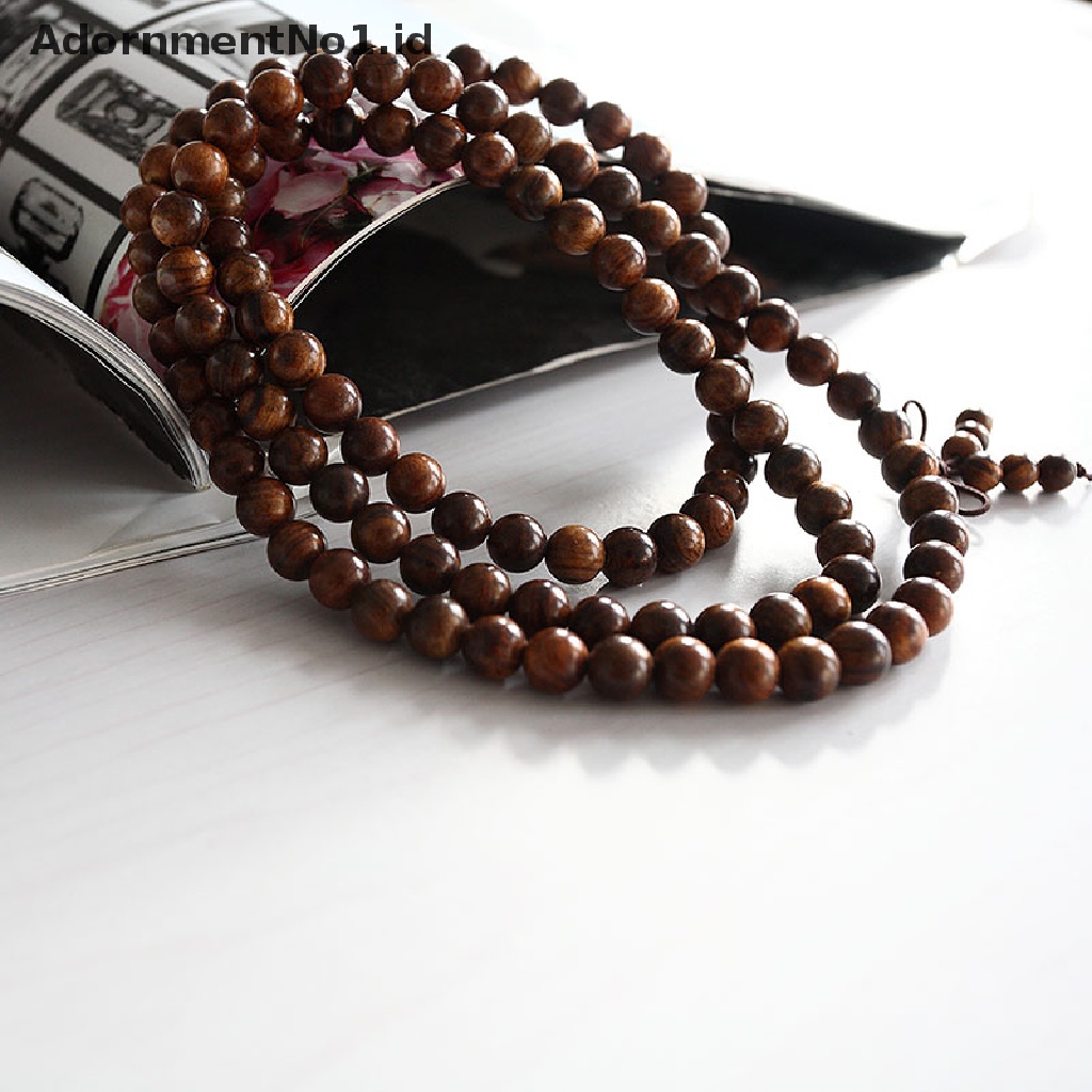 [AdornmentNo1] Black rose108 8MM Tasbih Buddha Mala Kalung/Gelang [ID]