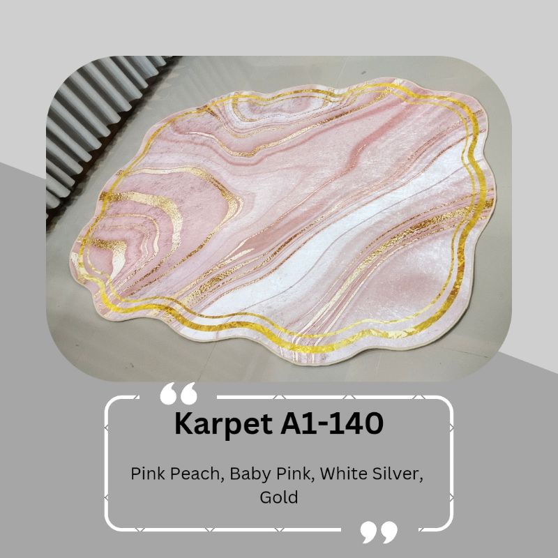 Karpet Aestetic Polyester Silk | Karpet Estetik | Karpet Mewah Elegant | Karpet Abstrak Turki