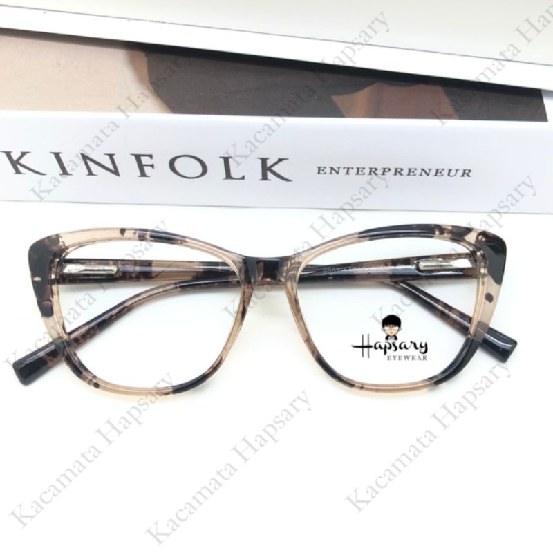 Frame Kacamata Wanita Cat Eye 7003 Antiradiasi Minus cylinder dan Plus | Blueray Photocromic dan Bluecromic