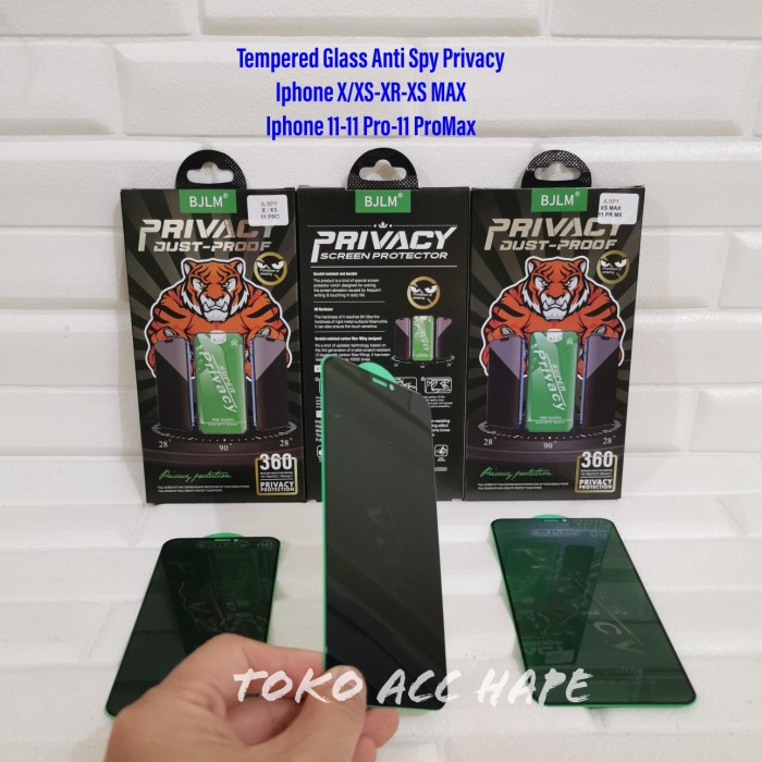 TEMPERED GLASS IPHONE XS/XR/XS MAX &amp; 11/11 PRO/11 PROMAX ANTI SPY PRIVACY