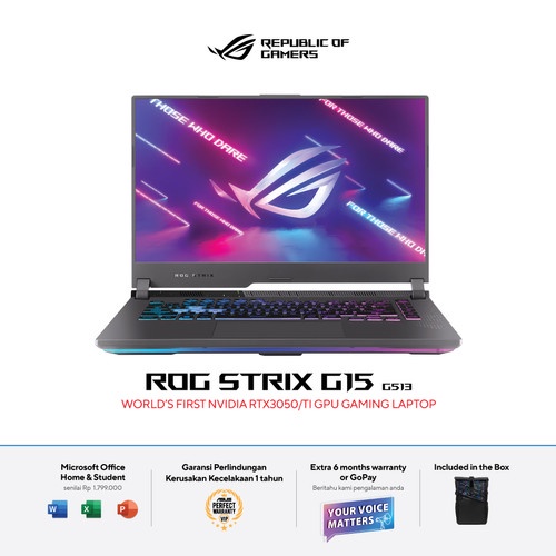 Laptop Gaming Asus Rog G513RW RTX3070TI 8GB RYZEN 9 6900HX RAM 32GB 1TB SSD OHS 15.6FHD 300HZ