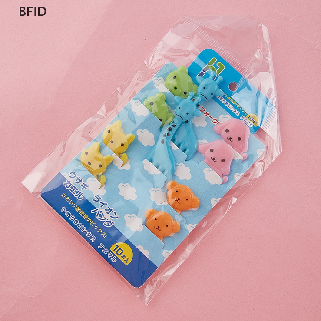 [BFID] Garpu Buah Mini Kartun Anak Snack Kue Dessert Fruit Pick Tusuk Gigi Decor [ID]