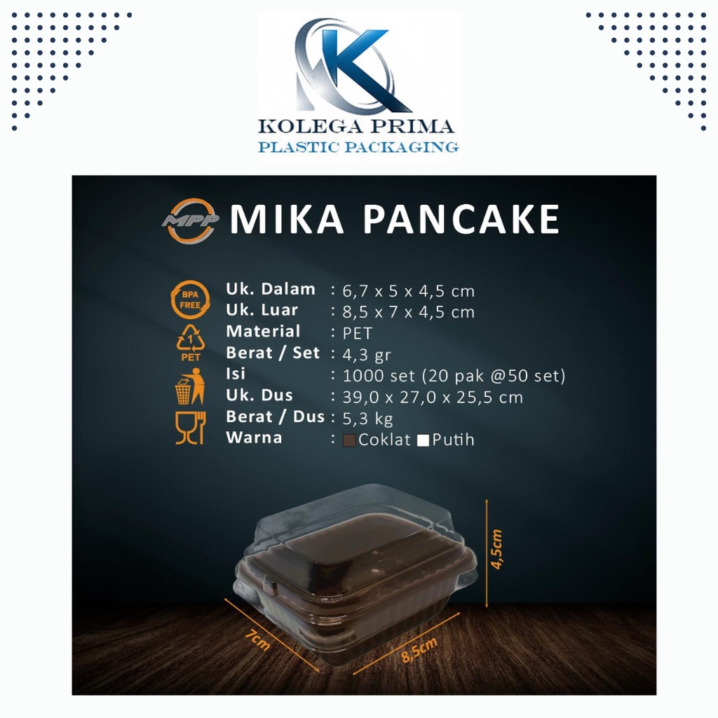MIKA PANCAKE DURIAN/ MIKA PANCAKE MURAH ISI 50PCS