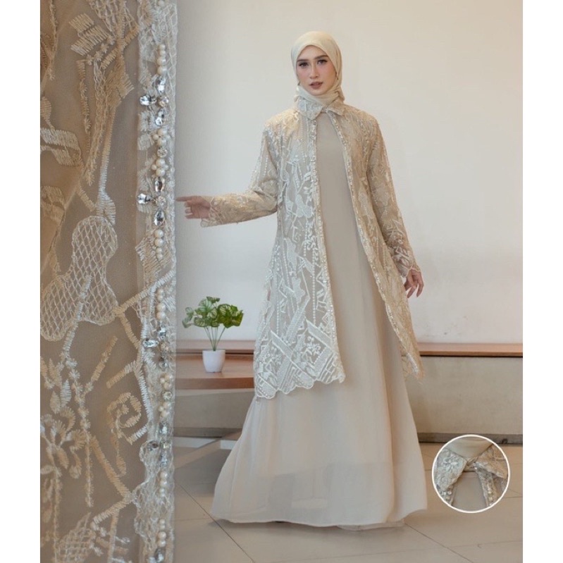 REALPICT GAMIS OUTHER MEWAH/GAMIS KONDANGAN PESTA/GAMIS PESTA TERBARU/GAMIS OUHTER TERPISAH