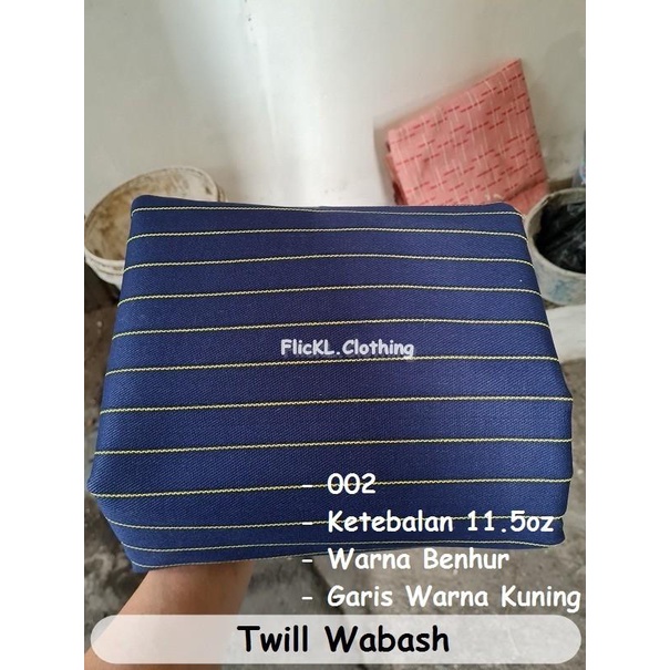 Bahan Kain Twill Wabash Jeans Denim Wabash Wabas 066