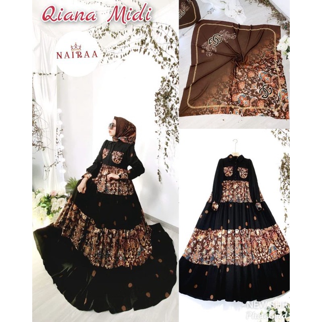 baju kondangan dress ORI SHR qiana maxy by SHR