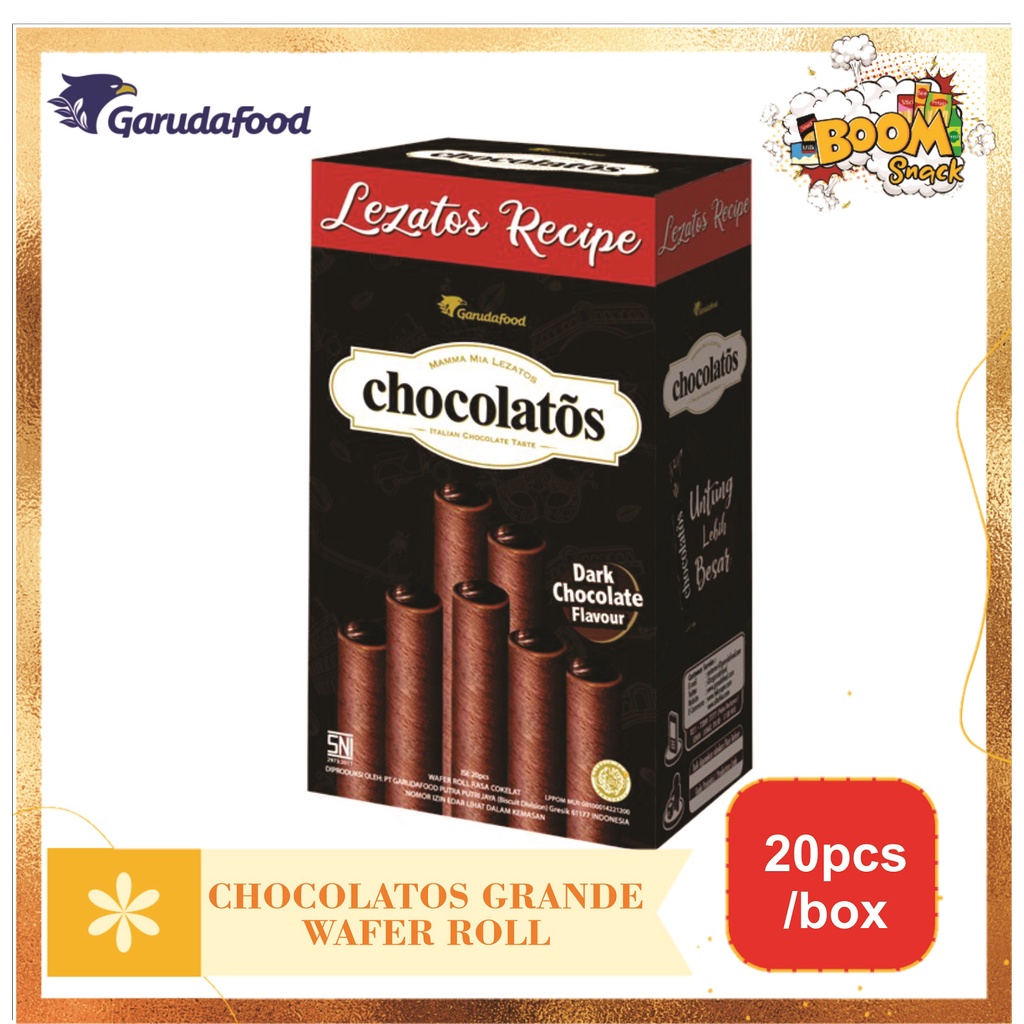 BOX - Chocolatos Grande Wafer Roll isi 20pcs