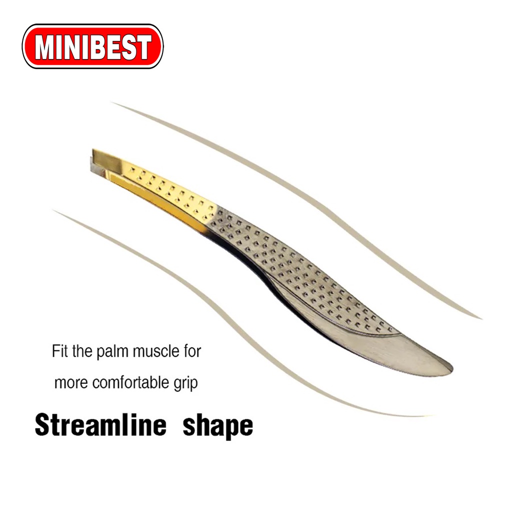 [MB] PINSET ALIS KISLENE BEAUTY CLIPPER COSMETICS STAINLESS BLACK GOLD / CABUT BULU ALIS