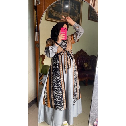 Gamis azela // tenun ASLI