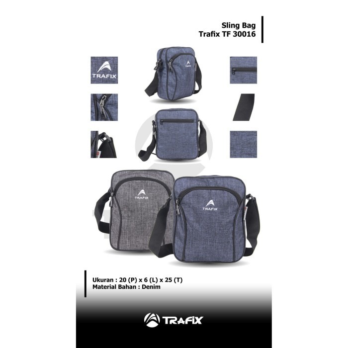 [KLIKTAS] Tas selempang pria kecil TRAFIX - TF 30016 - Sling Bag MINI