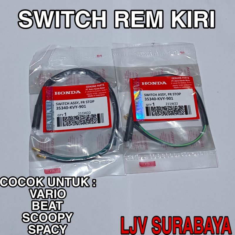 SWITCH REM KIRI PANJANG KVY HONDA BEAT SCOOPY SPACY VARIO KVY-901