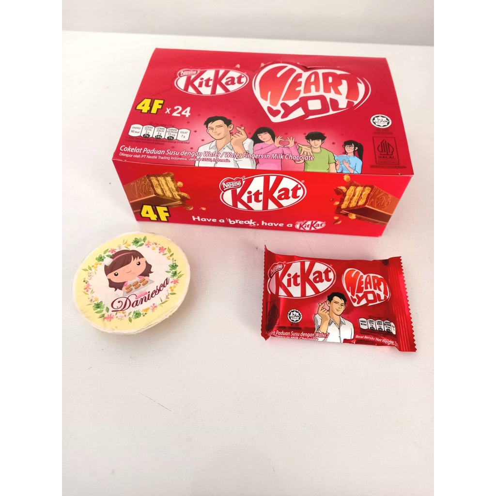 

.24 pcs Nestle Kitkat 4F 35 gr milk chocolate / matca green tea wafer ( ds bgr )