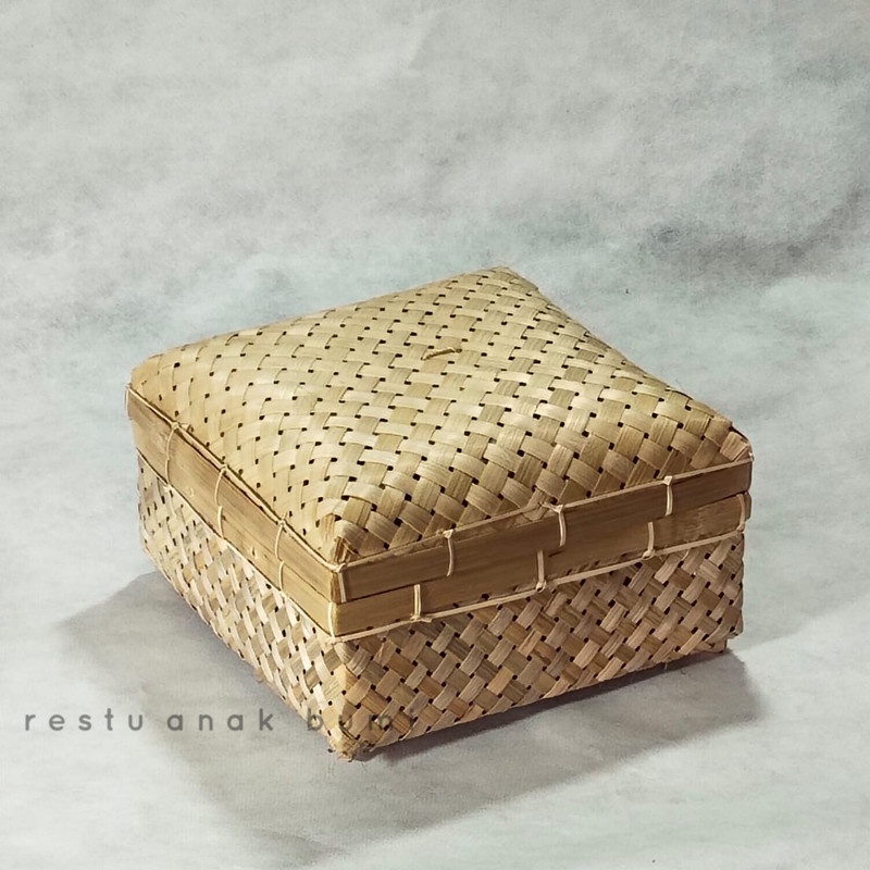 ( SKS ) kotak keranjang anyaman bambu ( new product ) Sokase Wadah seserahan 30 cm/Hadiah/Lamaran/Pa