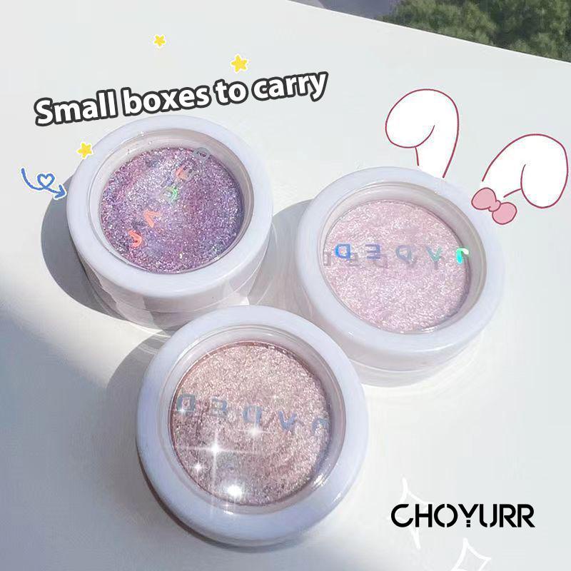 【COD】Eyeshadow Palette / Highlighter Shimmer Glitter Silky Smooth High Glow High Pigment And Smooth Powder Long Lasting Korean Import-CH